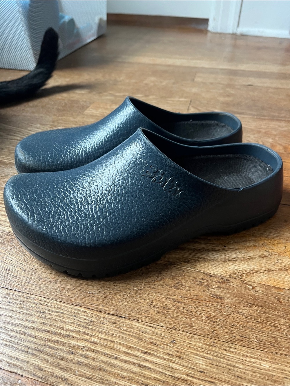 Navy Birkenstock Birkis work shoes 41